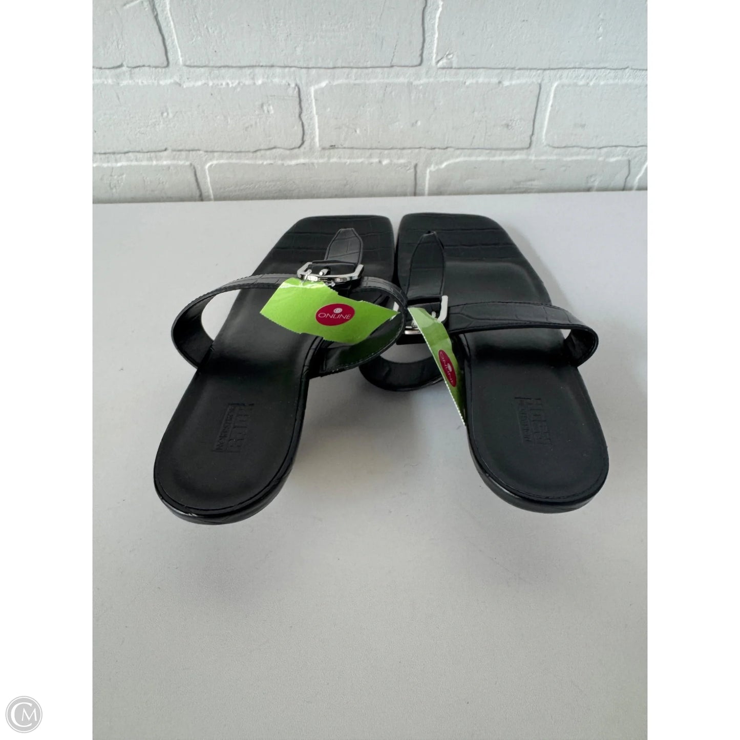 Sandals Heels Kitten By Cmc In Black, Size: 9