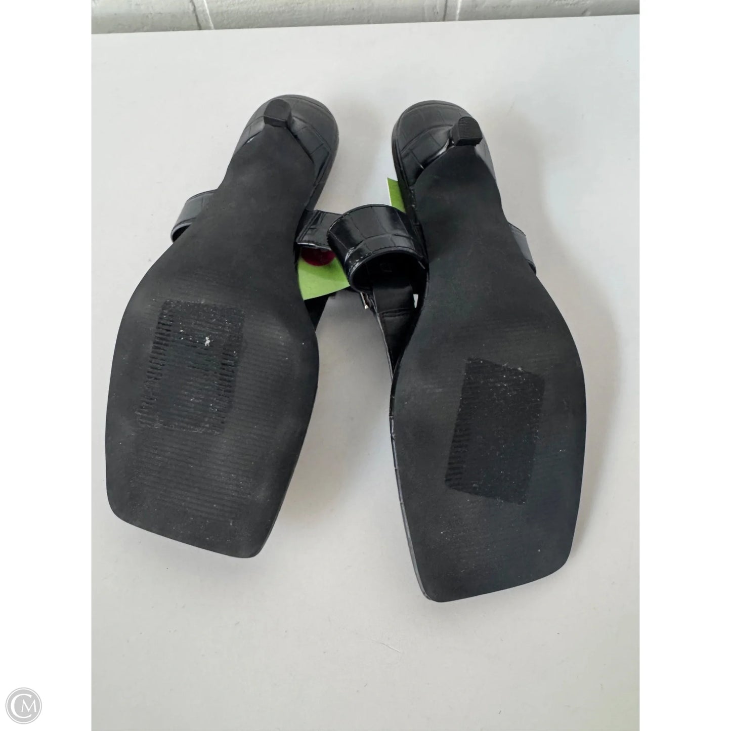 Sandals Heels Kitten By Cmc In Black, Size: 9