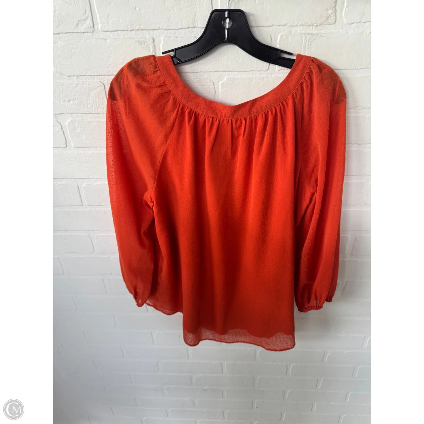 Top 3/4 Sleeve By Lc Lauren Conrad In Orange, Size: S