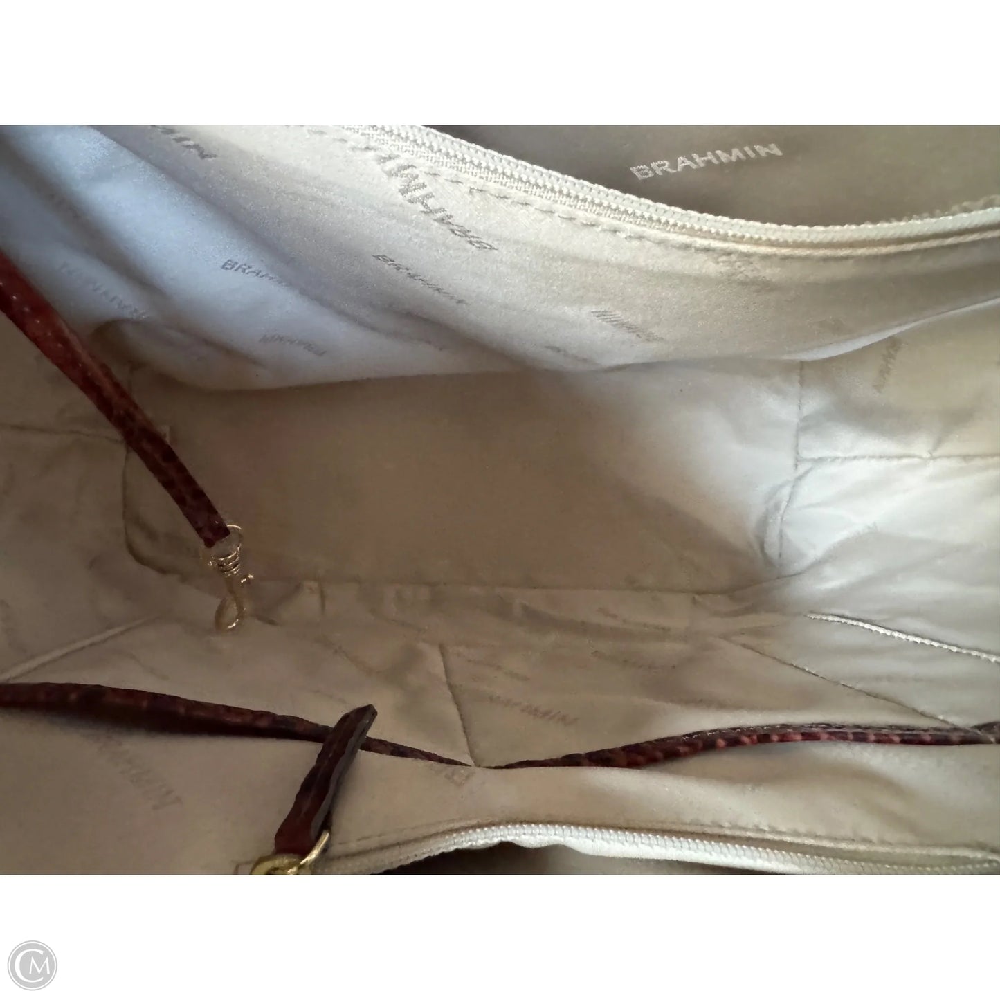 Tote Designer By Brahmin, Size: Large