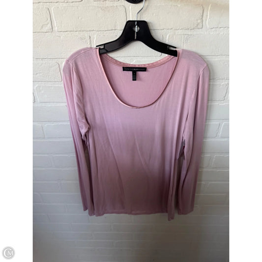 Top Long Sleeve Basic By White House Black Market In Pink, Size: S