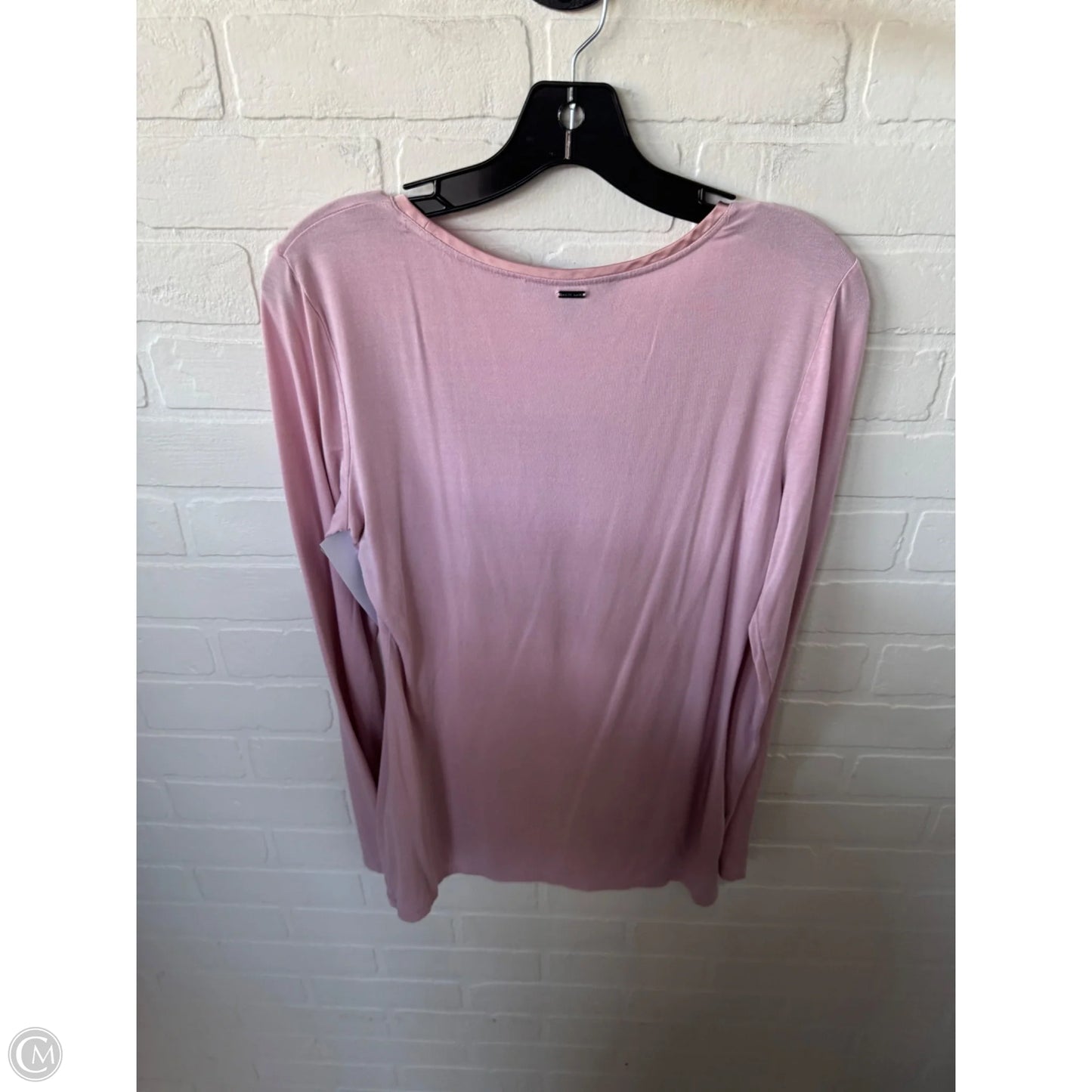 Top Long Sleeve Basic By White House Black Market In Pink, Size: S