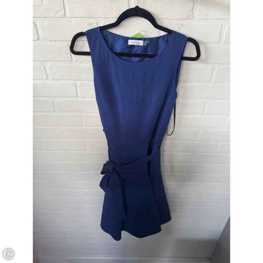 Dress Work By Calvin Klein In Blue, Size: S