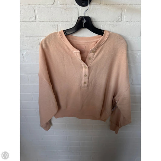 Sweatshirt Crewneck By American Eagle In Peach, Size: Xs