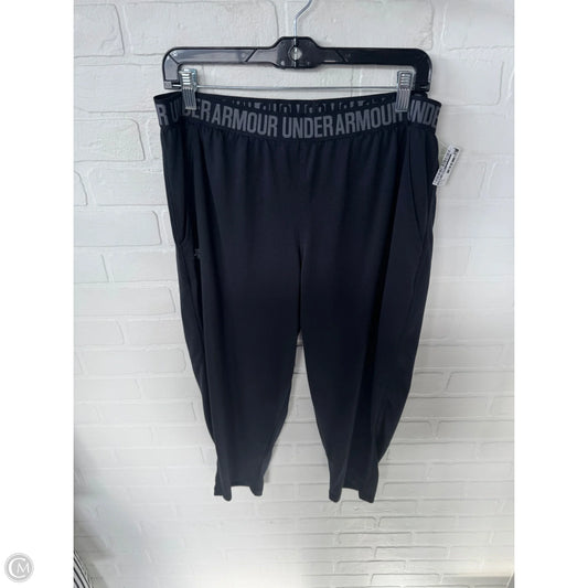 Athletic Capris By Under Armour In Black, Size: 16