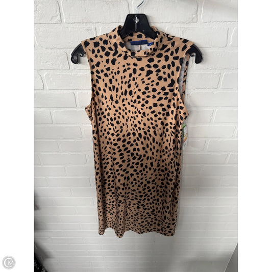 Dress Casual Midi By Apt 9 In Black & Tan, Size: M