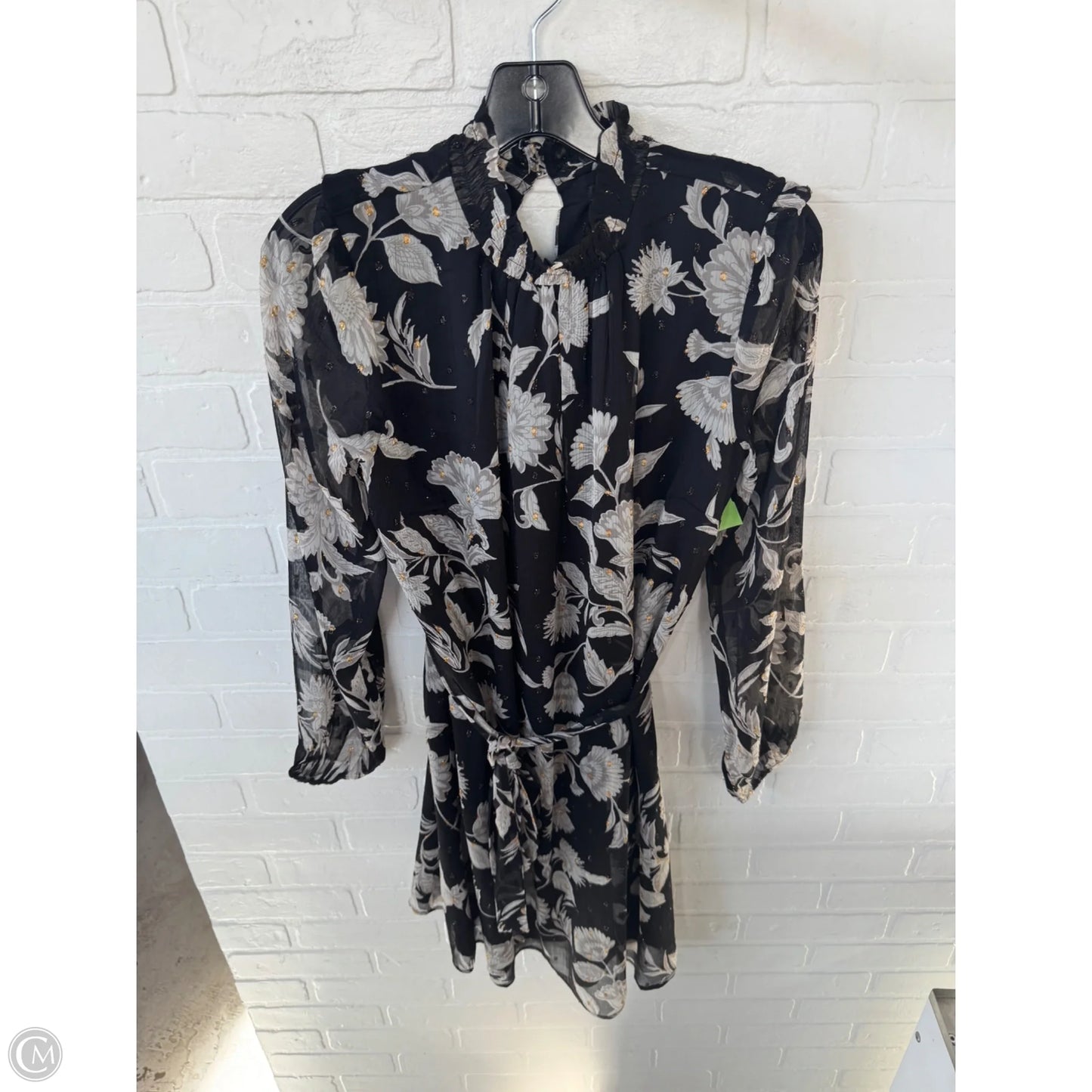 Dress Casual Short By Ann Taylor In Black & Grey, Size: S