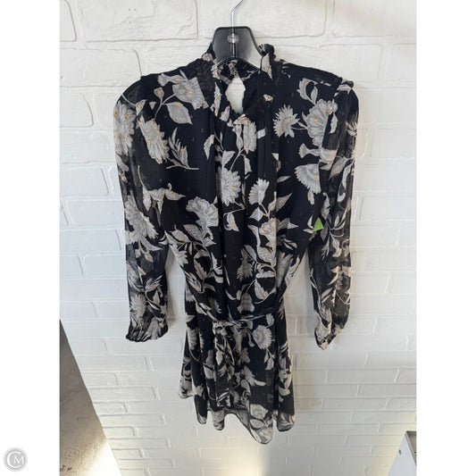 Dress Casual Short By Ann Taylor In Black & Grey, Size: S