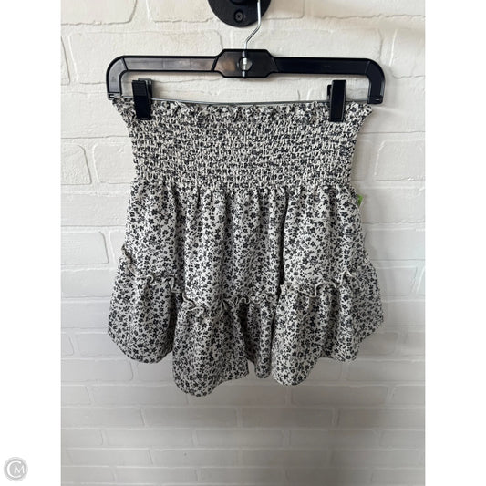 Skirt Mini & Short By Altard State In Black & Cream, Size: 8