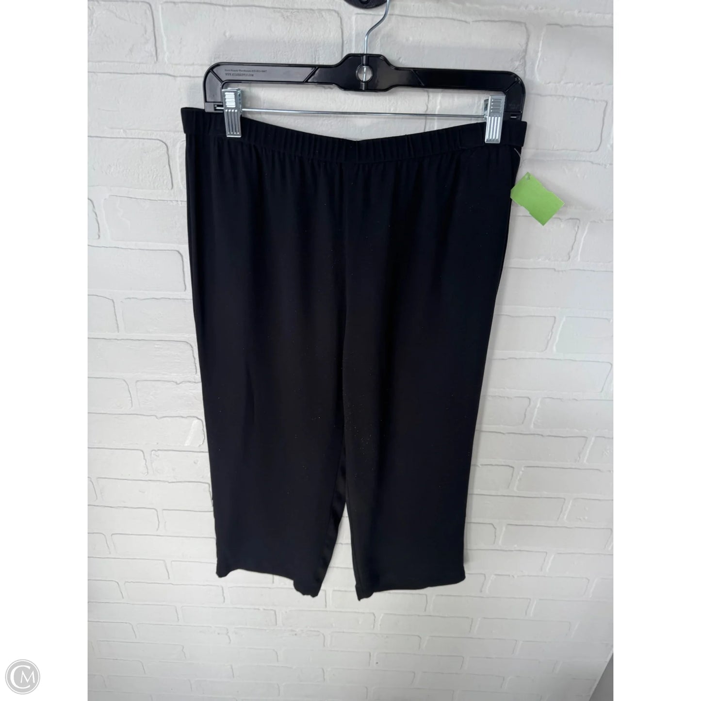 Pants Cropped By Eileen Fisher In Black, Size: 8p