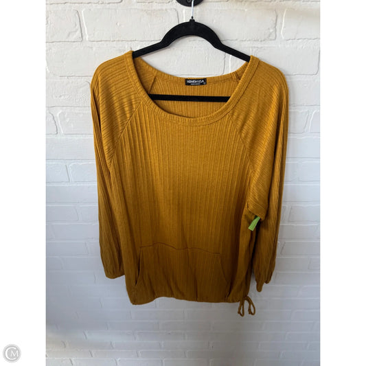 Top Long Sleeve By Heimish Usa In Yellow, Size: L