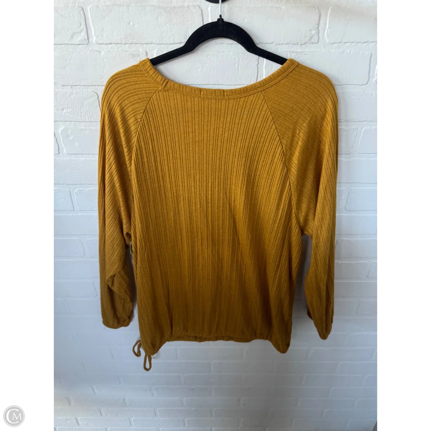 Top Long Sleeve By Heimish Usa In Yellow, Size: L