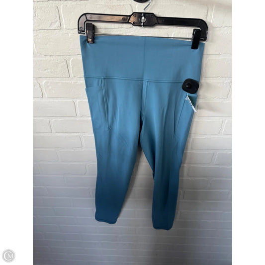 Athletic Leggings By Athleta In Blue, Size: 8