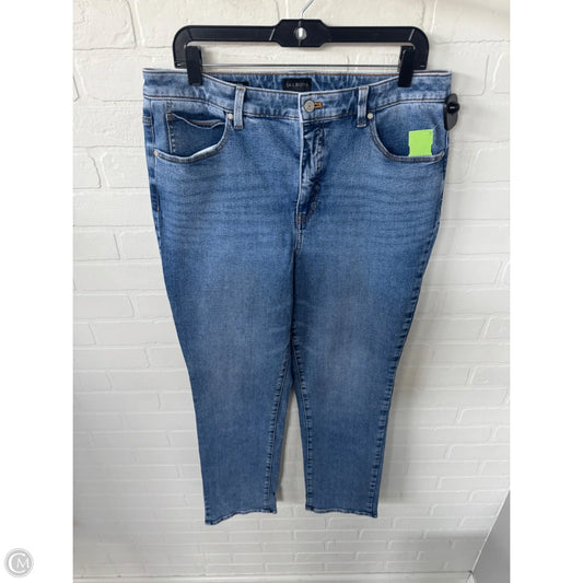 Jeans Straight By Talbots In Blue Denim, Size: 12
