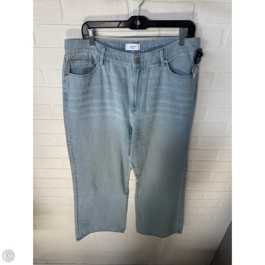 Jeans Wide Leg By Loft In Blue Denim, Size: 12