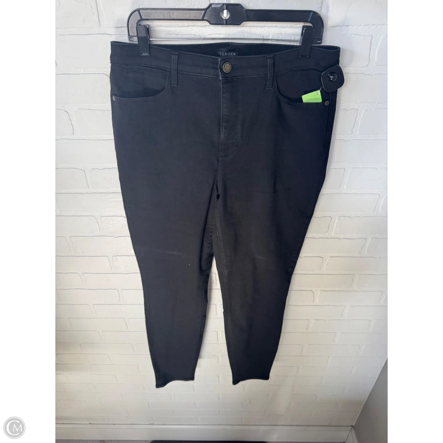 Jeans Jeggings By Talbots In Black Denim, Size: 12