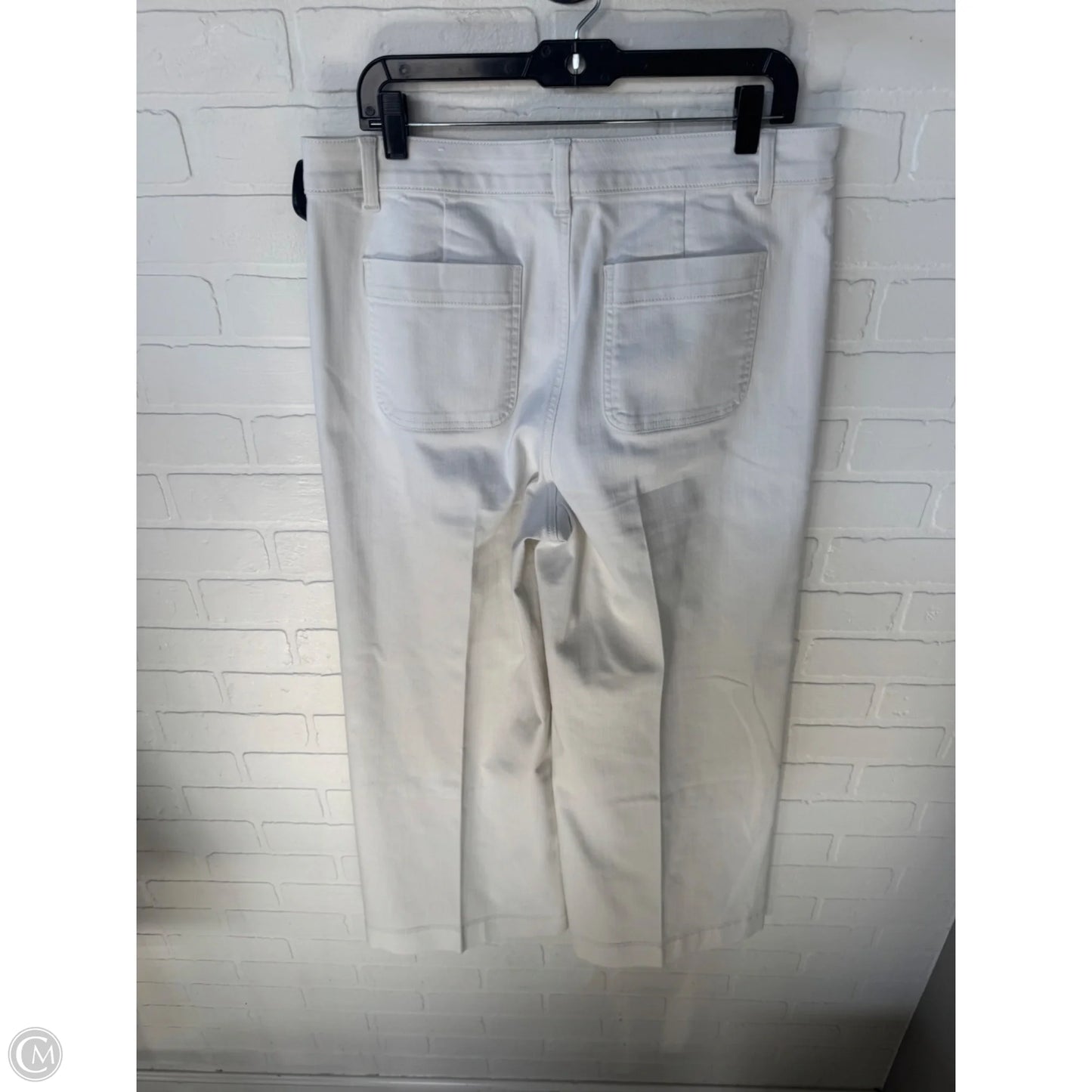 Jeans Wide Leg By Talbots In Cream Denim, Size: 12