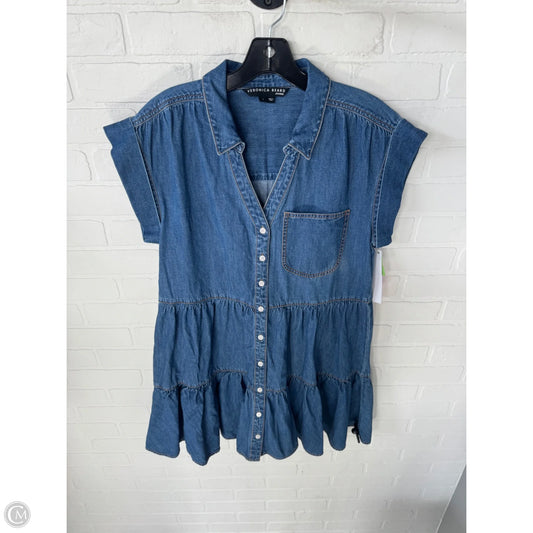 Dress Casual Short By Veronica Beard In Blue Denim, Size: L