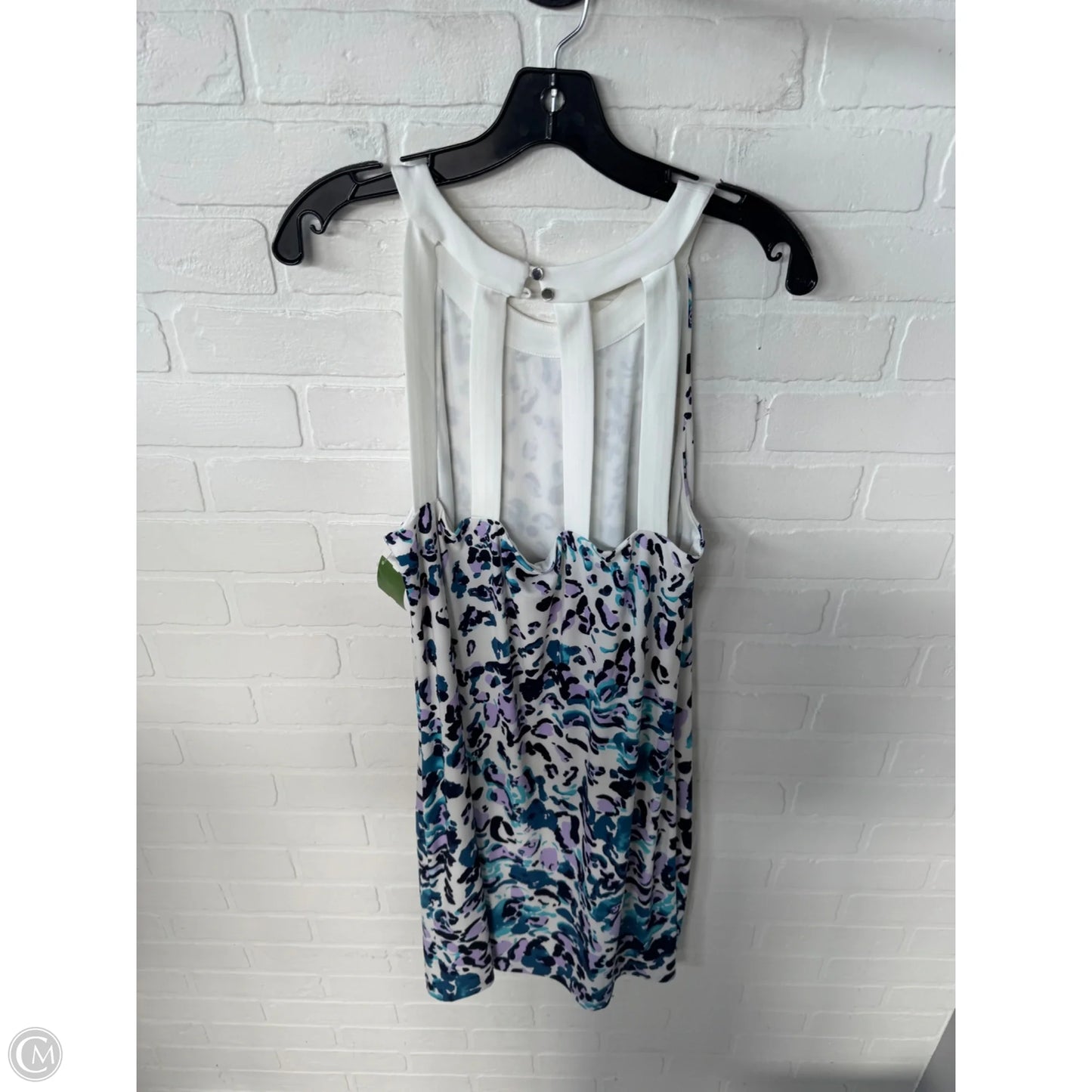 Dress Casual Short By White House Black Market In Blue & White, Size: L