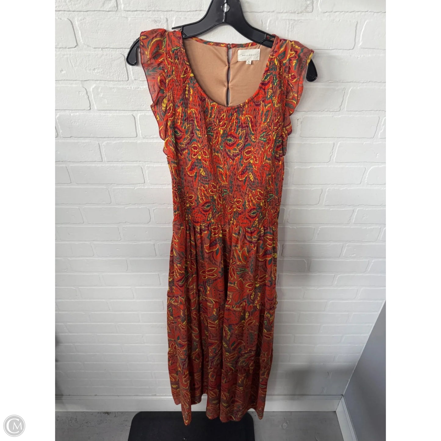 Dress Casual Maxi By Melloday In Orange, Size: Xl