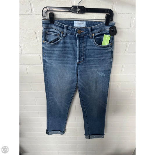 Jeans Straight By Evereve In Blue Denim, Size: 4
