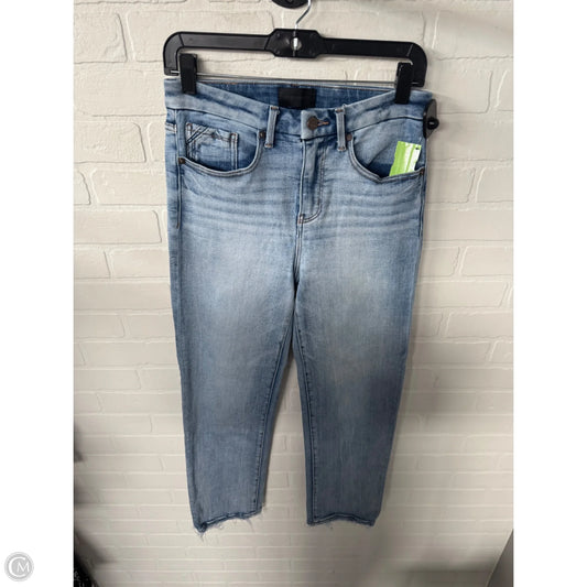 Jeans Straight By Buckle Black In Blue Denim, Size: 6