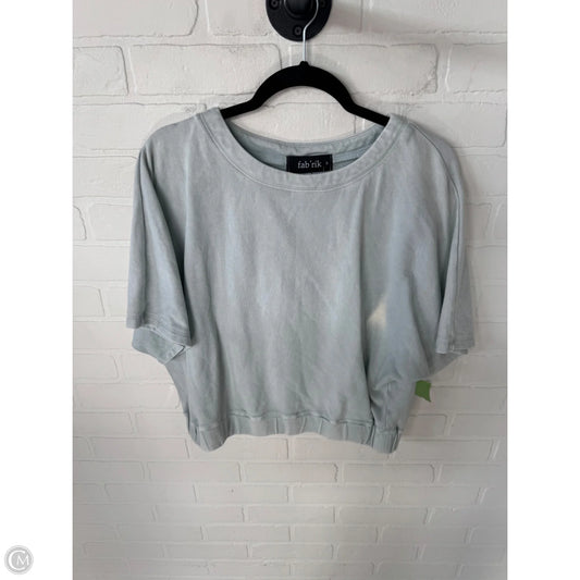 Top Short Sleeve By Fabrik In Blue, Size: S