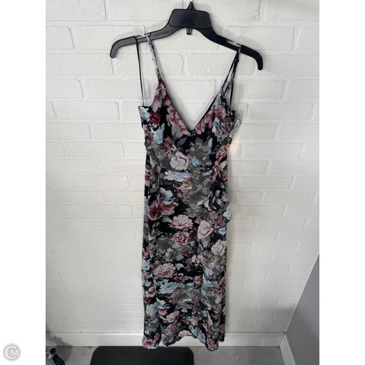 Dress Party Long By Clothes Mentor In Black & Grey, Size: S