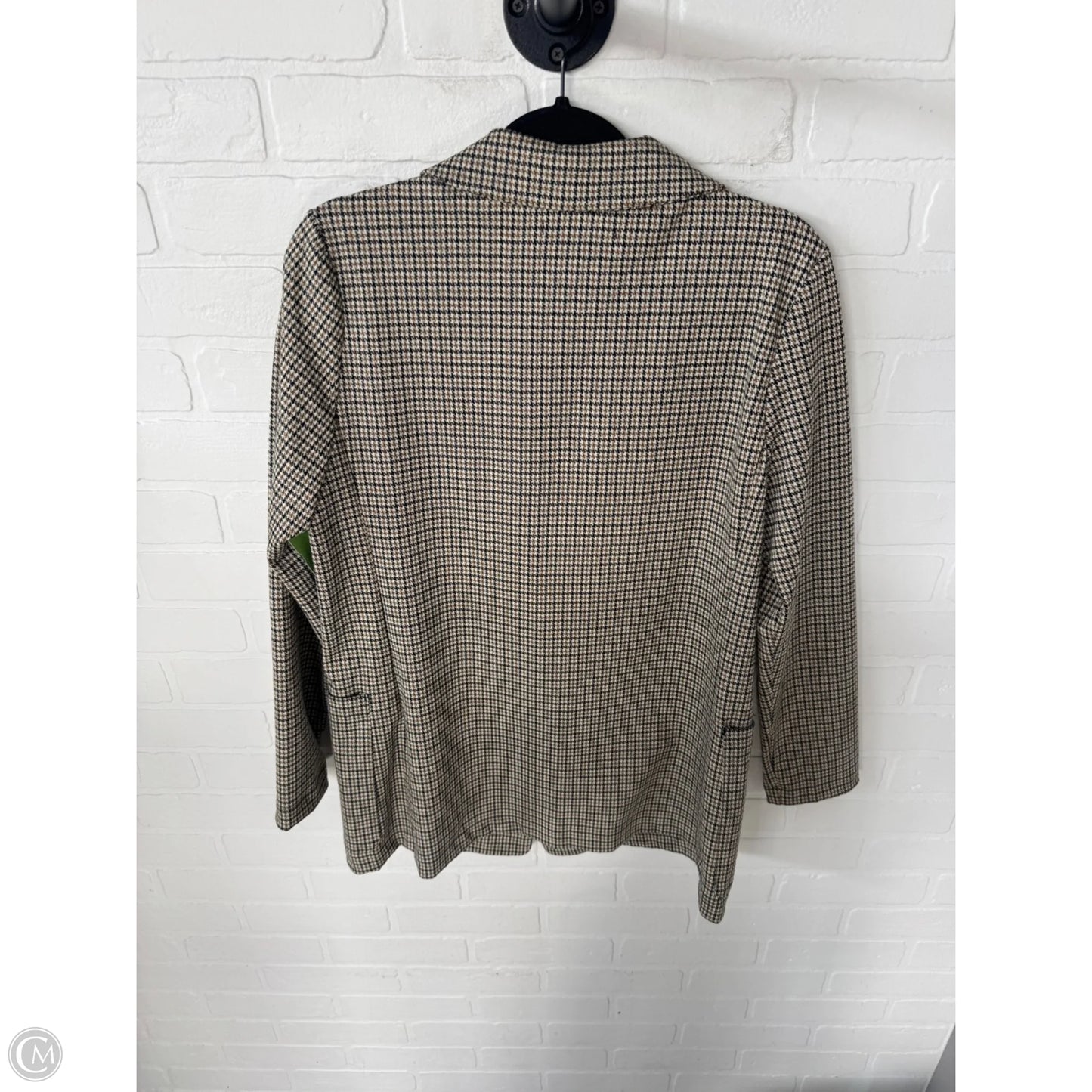 Blazer By H&m In Black & Tan, Size: M