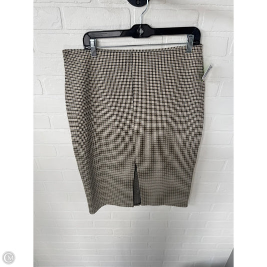 Skirt Midi By H&m In Black & Tan, Size: 12