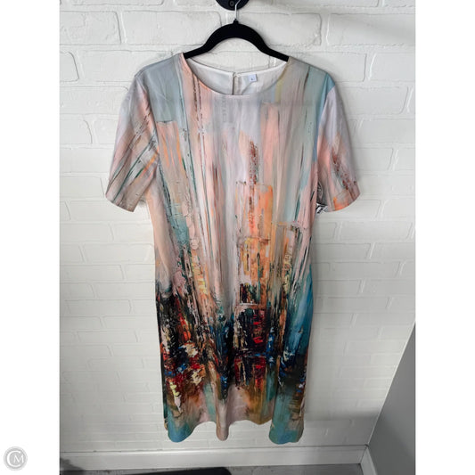 Dress Casual Maxi By Clothes Mentor In Green & Orange, Size: L