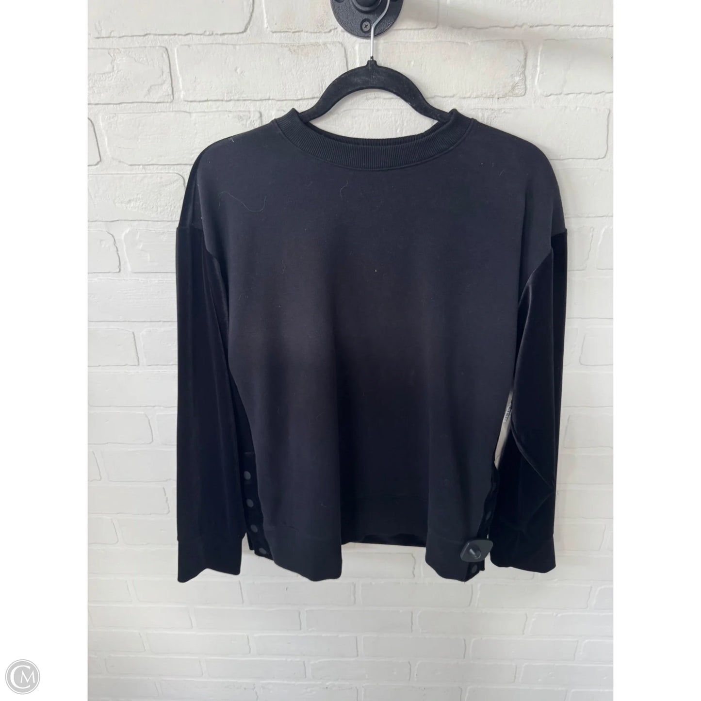 Athletic Sweatshirt Crewneck By Athleta In Black, Size: S