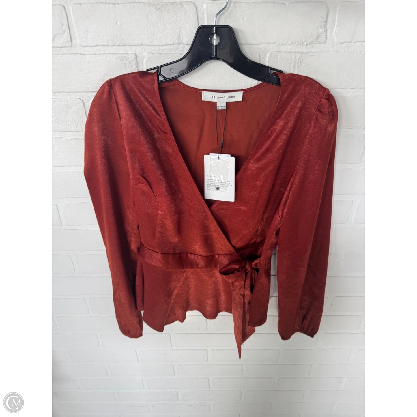 Top Long Sleeve By Cmc In Orange, Size: Xs