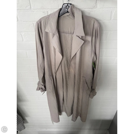 Coat Trench Coat By Cmc In Beige, Size: M