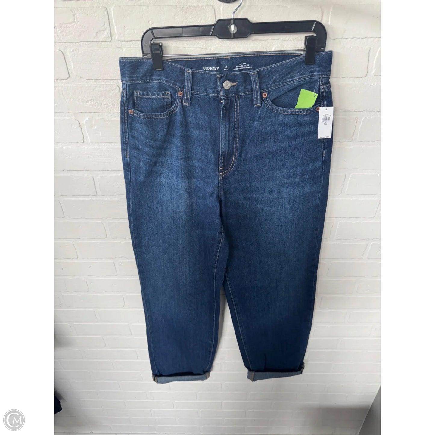 Jeans Straight By Old Navy In Blue Denim, Size: 10