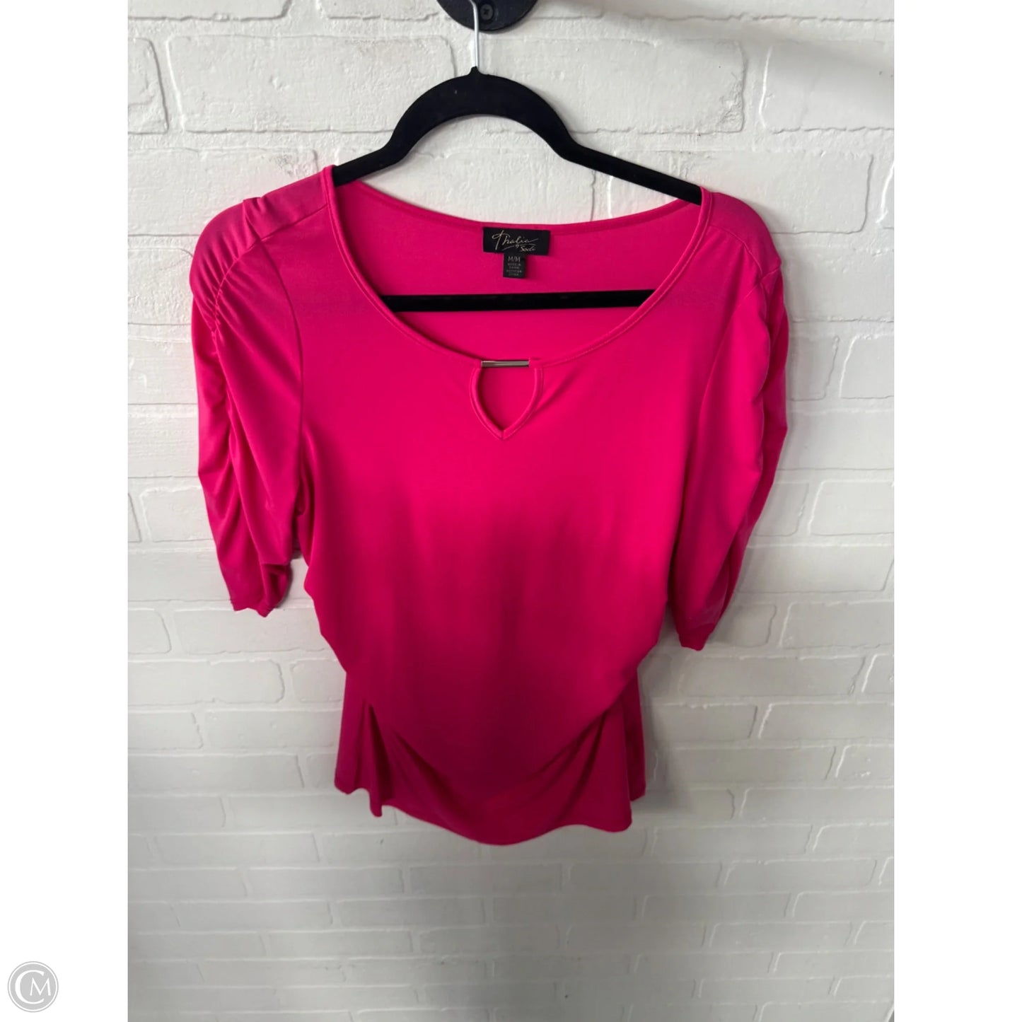 Top Short Sleeve By Thalia Sodi In Pink, Size: M