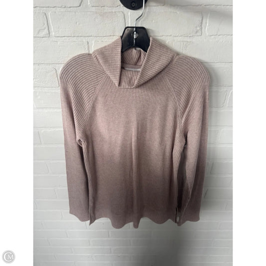Top Long Sleeve By Caslon In Tan, Size: S