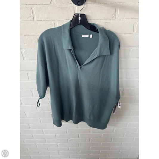 Sweater Short Sleeve By Soma In Blue, Size: S