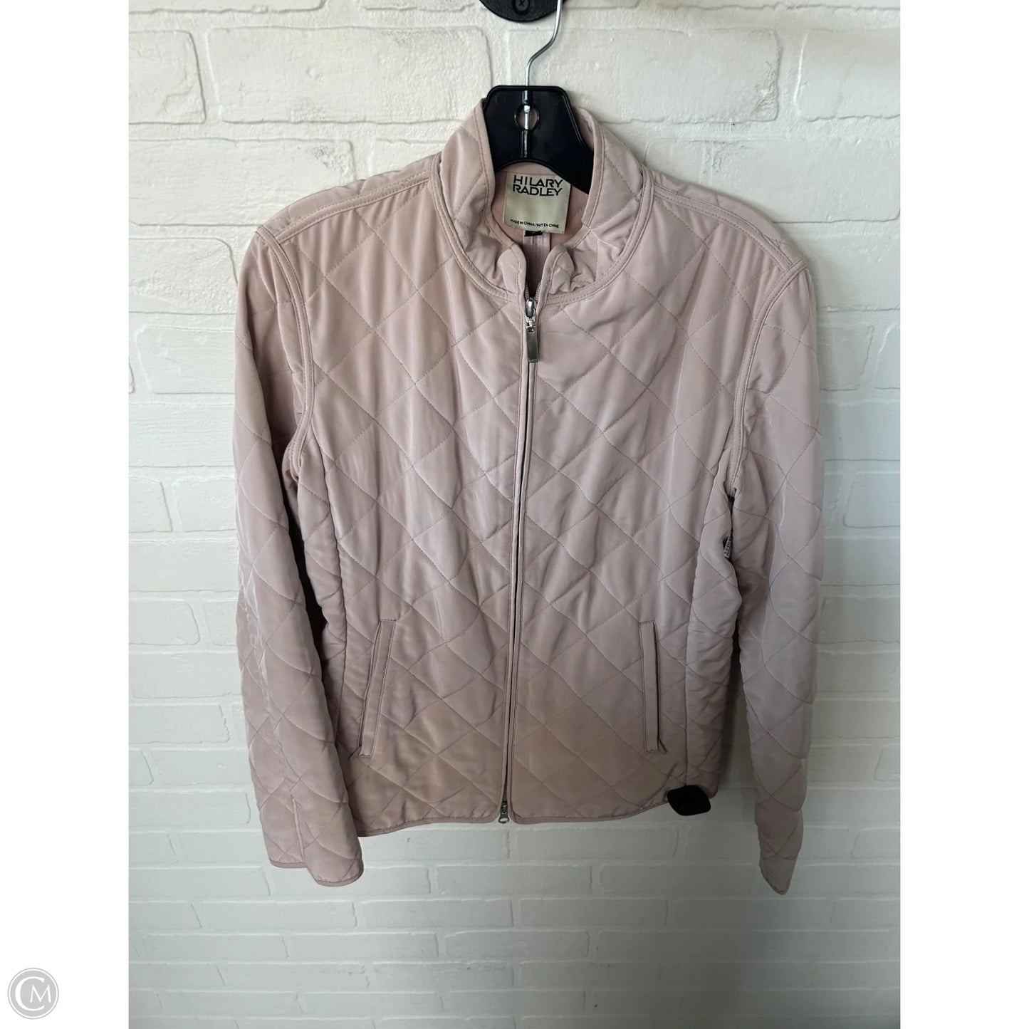 Jacket Puffer & Quilted By Hilary Radley In Tan, Size: S