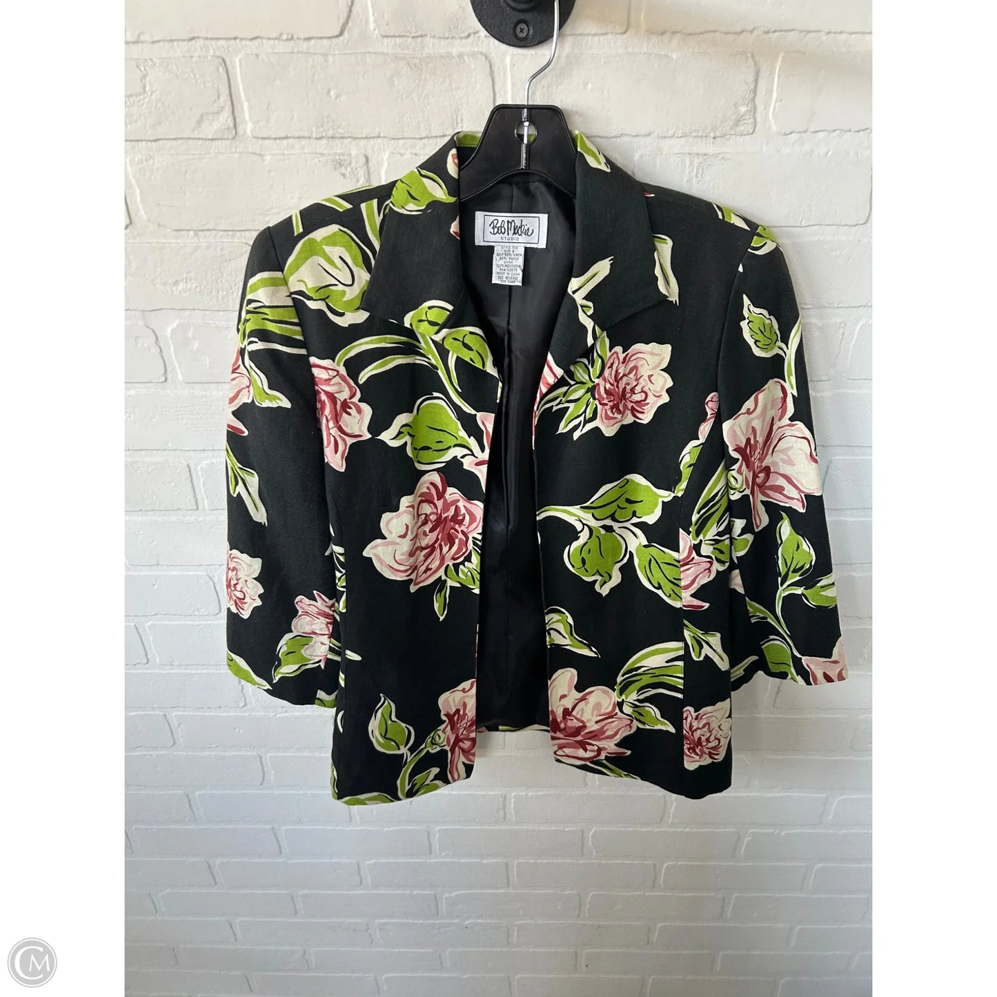Blazer By Bob Mackie Qvc In Black & Green, Size: S