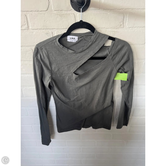 Top Long Sleeve By Lna In Grey, Size: Xs