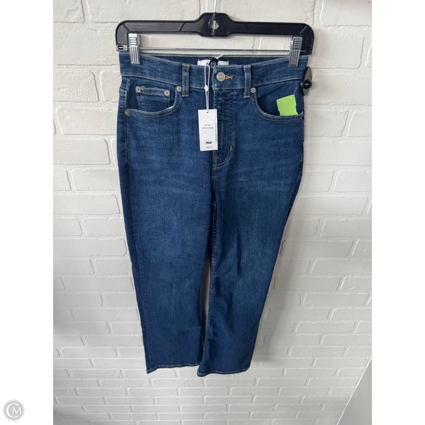Jeans Boot Cut By Spanx In Blue Denim, Size: 6