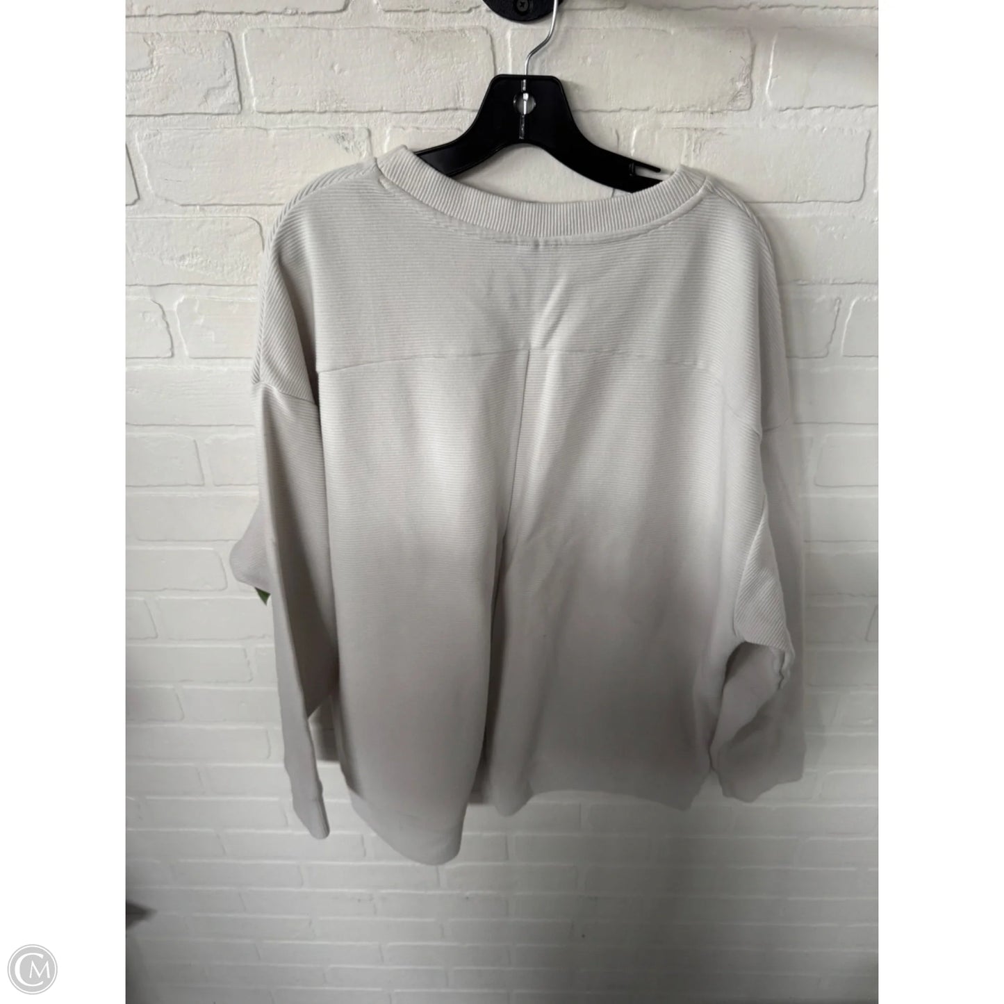 Athletic Sweatshirt Crewneck By Avia In Beige, Size: Xxl