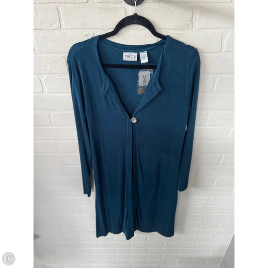 Cardigan By Chicos In Teal, Size: M