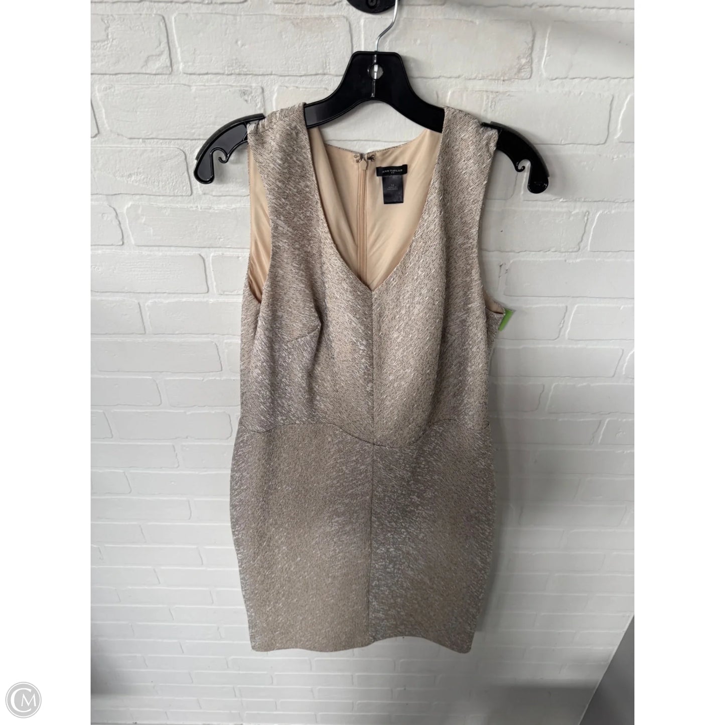 Dress Work By Ann Taylor In Beige, Size: L