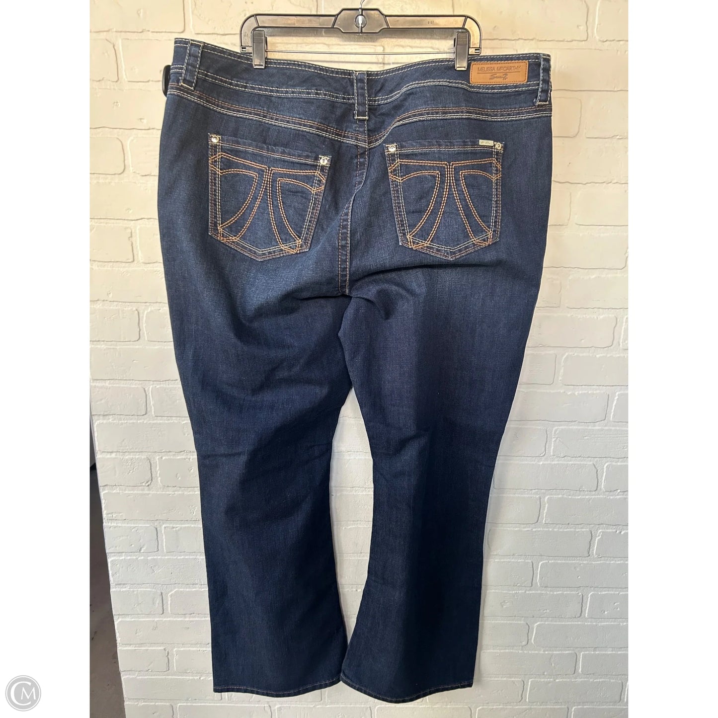 Jeans Boot Cut By Melissa Mccarthy In Blue Denim, Size: 24