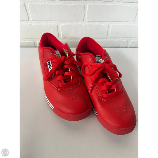 Shoes Sneakers By Reebok In Red, Size: 8