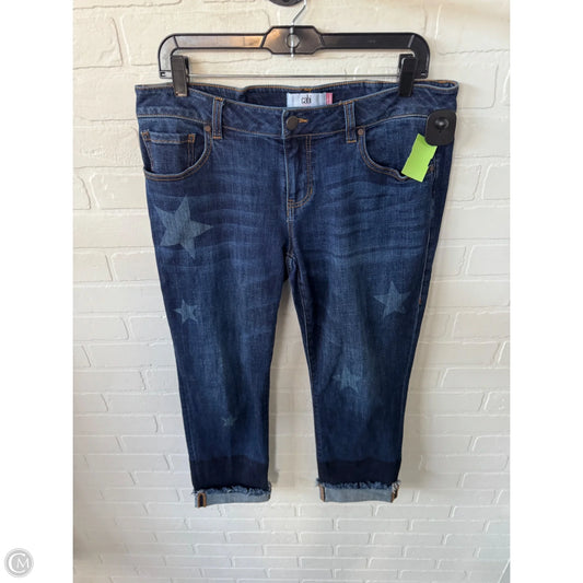Jeans Boyfriend By Cabi In Blue Denim, Size: 8