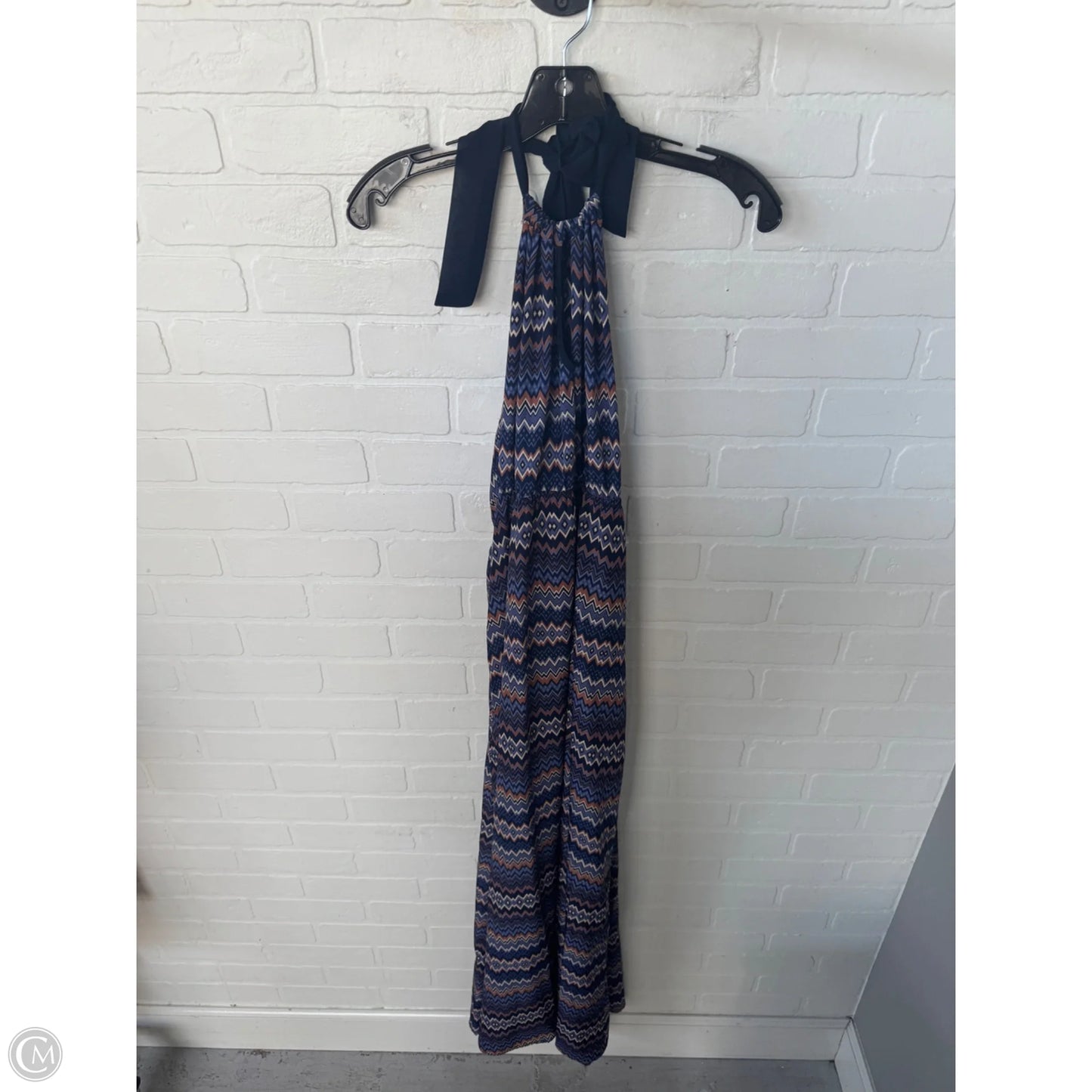Dress Casual Maxi By Ezra In Blue & Brown, Size: S