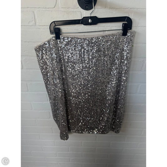 Skirt Midi By Cable And Gauge In Silver, Size: 16
